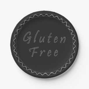 Prato De Papel Gluten Chalkboard