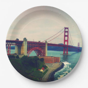 Prato De Papel Golden gate bridge