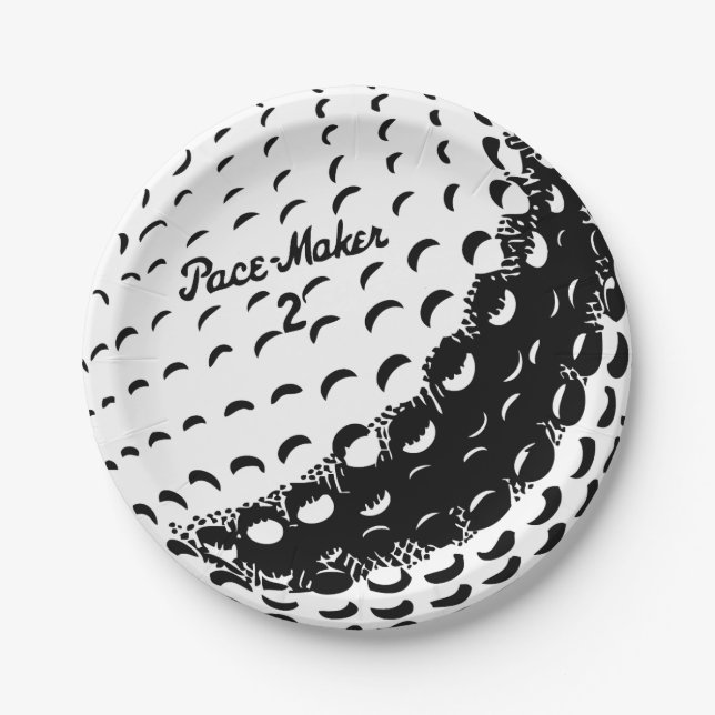 Prato De Papel Golf Ball (Frente)