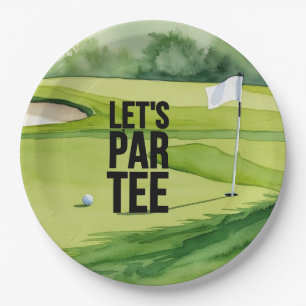 Prato De Papel Golf, vamos pintar uma árvore com uma bandeira de 