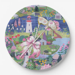 Prato De Papel Golfe temido com clube de golfe