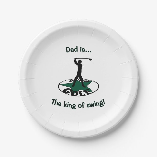 Prato De Papel Golfe - um jogo maravilhoso (Frente)