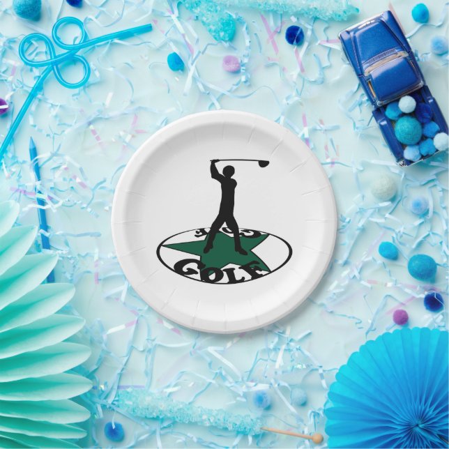 Prato De Papel Golfe - um jogo maravilhoso (Festa)