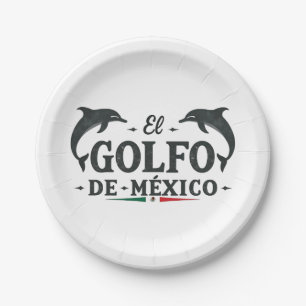 Prato De Papel Golfo Americano do México