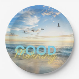Prato De Papel Good Morning Blue Sky