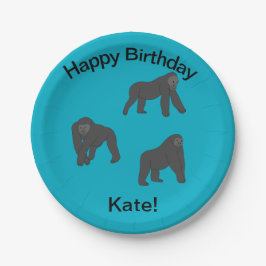 Prato De Papel Gorillas