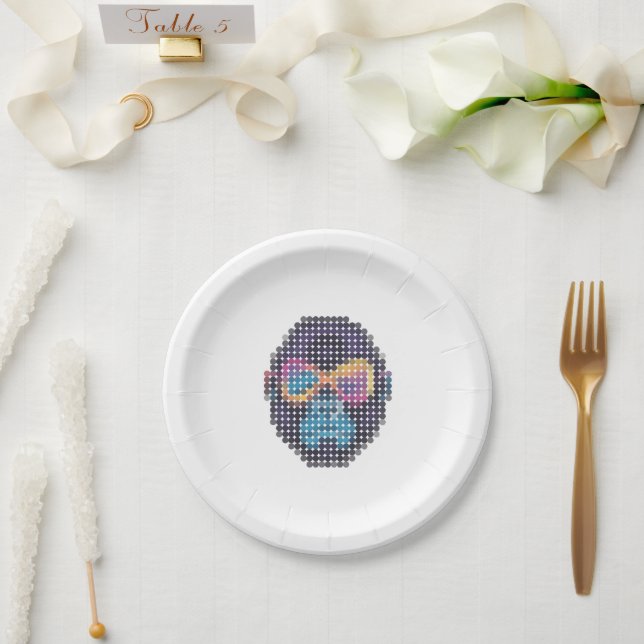 Prato De Papel GORILLUMINATE  D401 white (Casamento)