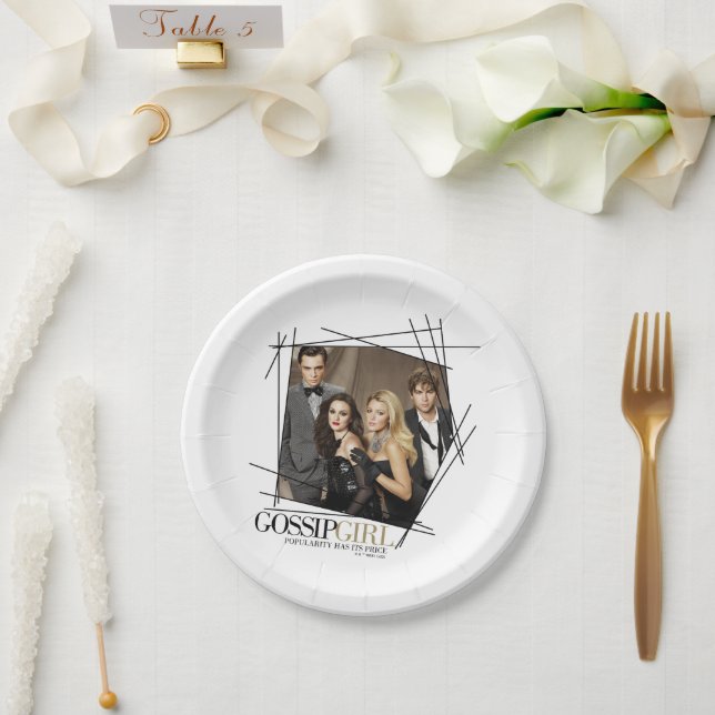 Prato De Papel Gossip Girl Glamor Group Graphic (Casamento)