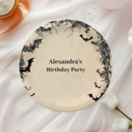 Prato De Papel Gothic Arch Midnight Birthday