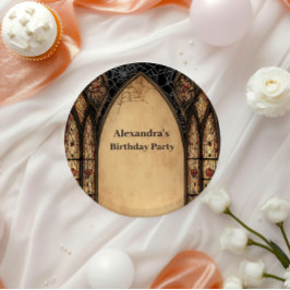 Prato De Papel Gothic Cathedral Midnight Birthday