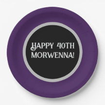 Gótico Roxo Simples Escuro