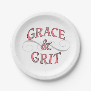 Prato De Papel Grace & Grit para a senhora durona