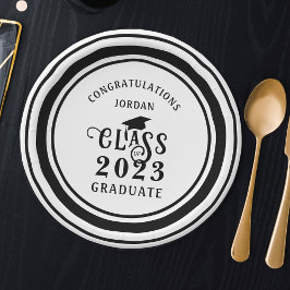 Prato De Papel Graduação Classe de Ano Graduação Graduação Cor Pe
