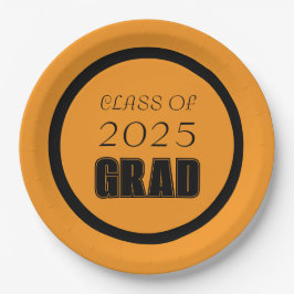 Prato De Papel Graduação de Cores nas Escolas Laranja e Negra