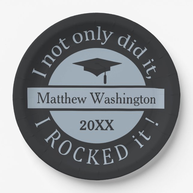 Prato De Papel Graduação de placas de papel personalizadas e de a (Frente)