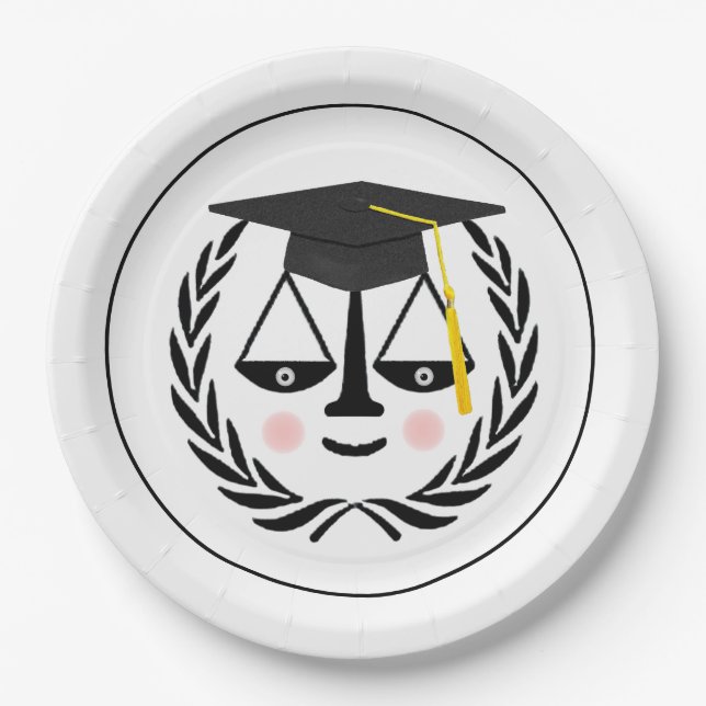 Prato De Papel Graduação na Faculdade de Direito Criativo (Frente)