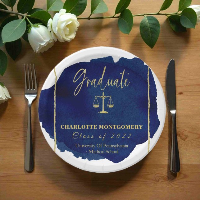 Prato De Papel Graduação na Faculdade de Direito do Elegante Abst (Criador carregado)