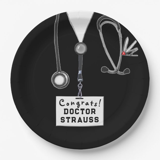 Prato De Papel Graduação na Faculdade de Medicina (Frente)