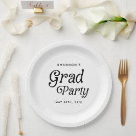 Prato De Papel Graduação Retroativa de Parte de Formando Mínimo