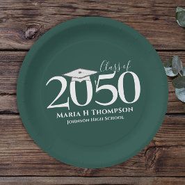 Prato De Papel Graduação Simples Moderno Mínimo Mínimo Quadro