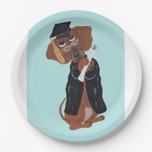 Prato De Papel Graduado Dachshund (Frente)