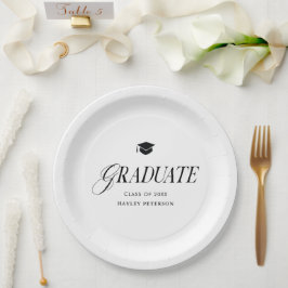 Prato De Papel Graduate Modern Simple Graduation Party
