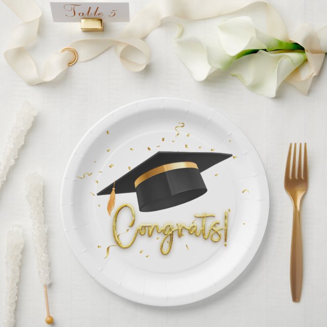 Prato De Papel Graduation Celebration (Casamento)