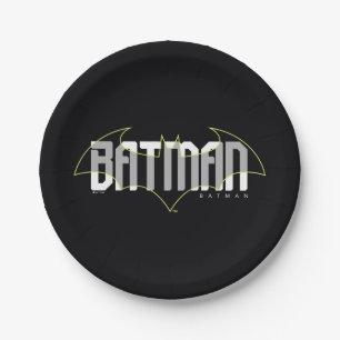 Prato De Papel Gráfico do nome Hi-Tech do Batman