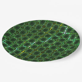 Prato De Papel Gráfico verde escuro "xadrez", verde amarelado ou 