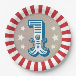 Prato De Papel Grande Festa de aniversário de Carnaval de Um Circ