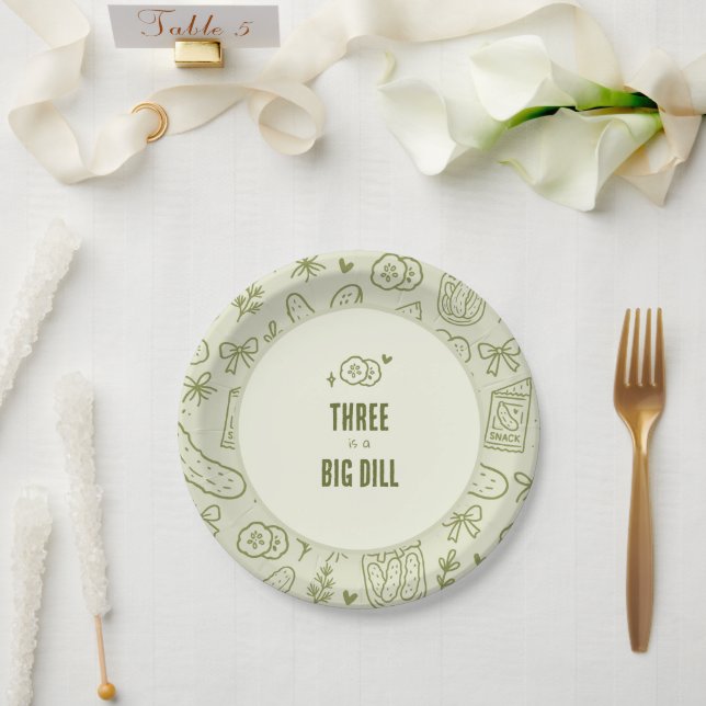 Prato de Papel Grande Picles (Casamento)