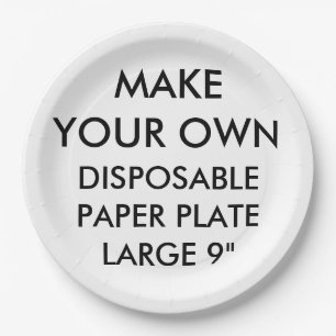 Prato De Papel Grande placa de papel descartável personalizada