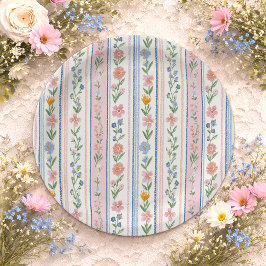 Prato De Papel Grandmillennial Vintage Baby Shower