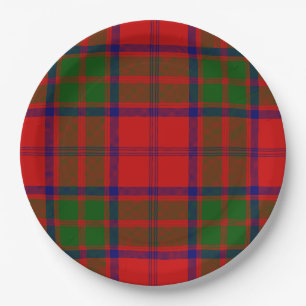 Prato De Papel Grant tartan Red xadrez