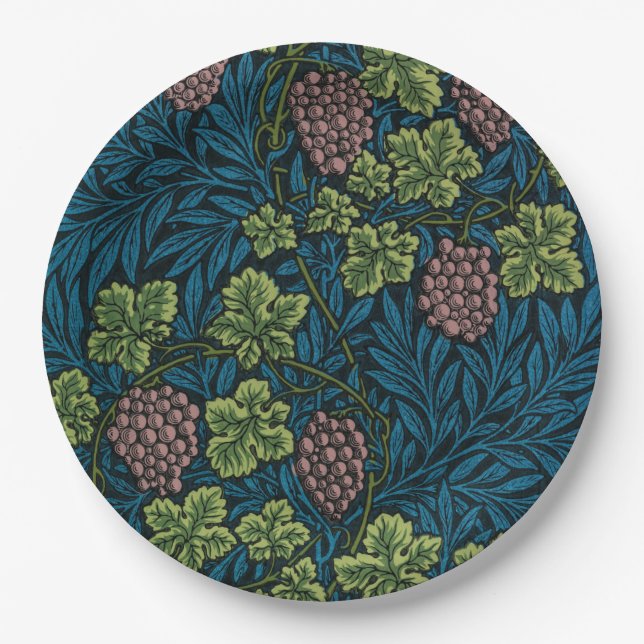 Prato De Papel Grapevine (por William Morris) (Frente)