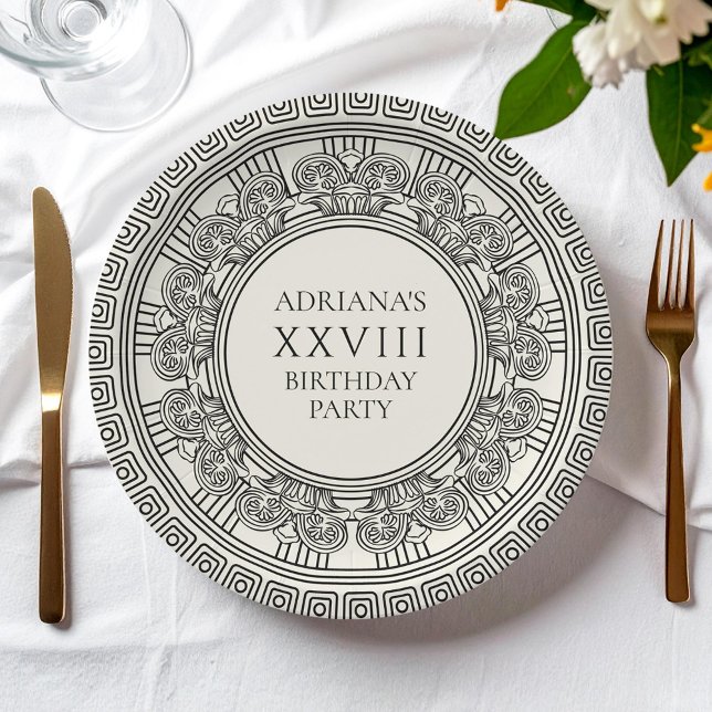 Prato De Papel Grécia antiga ou Festa de aniversário temática Rom (Criador carregado)