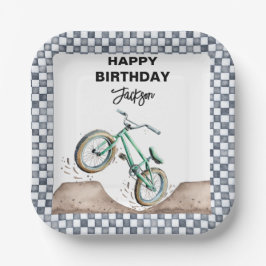 Prato De Papel Green BMX Dirt bike birthday