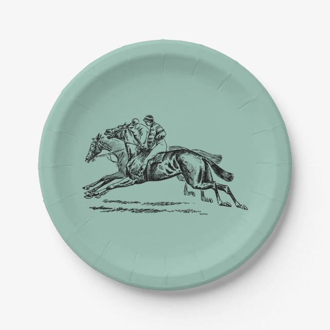 Prato De Papel GREEN DERBY Paper Plate (Frente)