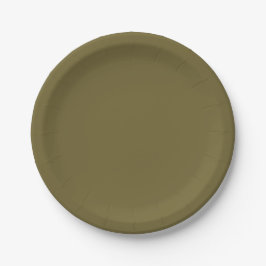 Prato De Papel Green Paper Plates - 7in | Salty Bar Club