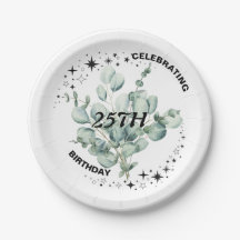 Greenery Floral Sky Star Celebração de Aniversário