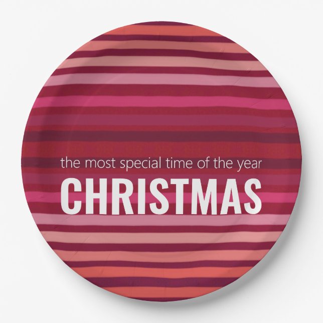 Prato De Papel Greve Moderna e Snazzy (Frente)