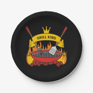 Prato De Papel Grill King