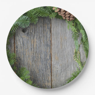 Prato De Papel Grinalda do Natal