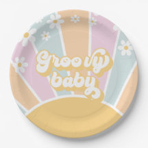 Groovy Baby pastel Retro Sunshine chá de bebê