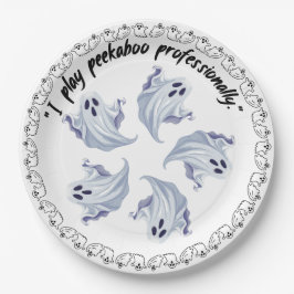 Prato De Papel Grupo De Fantasmas Do Halloween Em