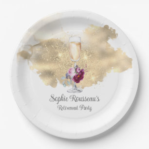 Prato De Papel Grupo de Reforma Moderna Champanhe Glitter Napkins