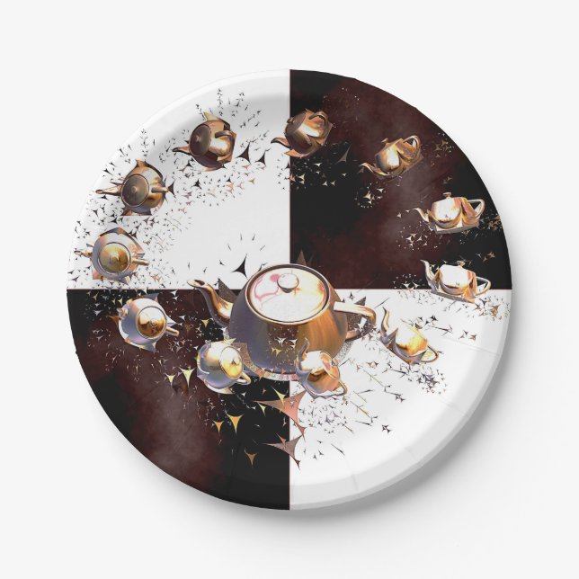 Prato De Papel Grupo Teapot (Frente)