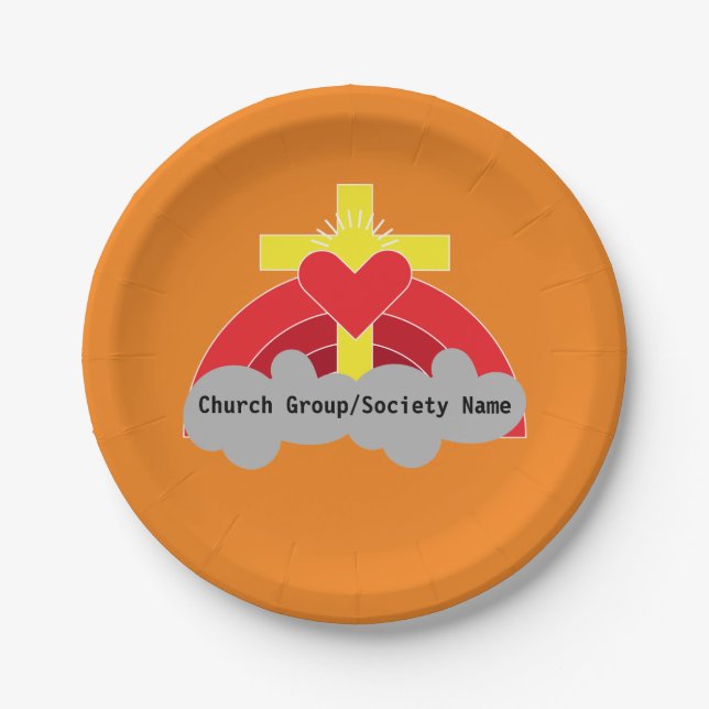 Prato De Papel Grupos De Sociedades Da Igreja E Clusters Praça De (Frente)