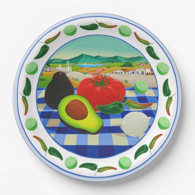 Prato De Papel Guacamole (Frente)