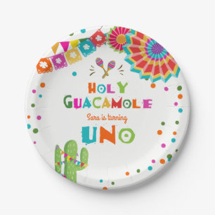 Prato De Papel Guacamole santamente mexicano do cacto das placas